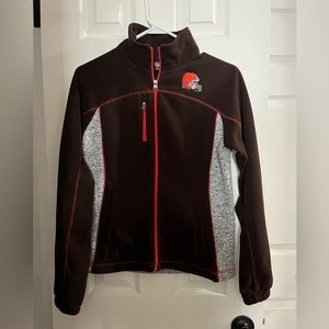 Women’s size small Cleveland Browns fleece jacket